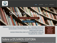 Tablet Screenshot of dlivros.com.br